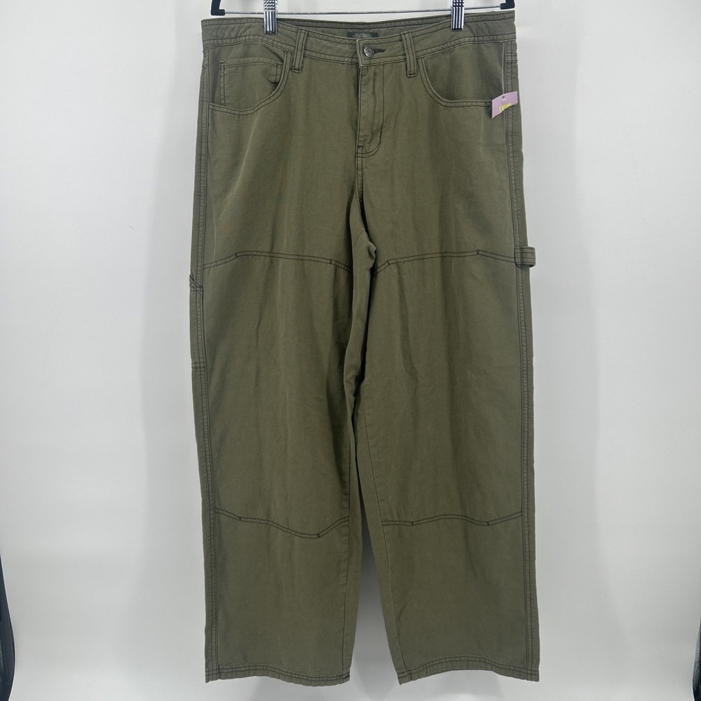 NWT Wild Fable Olive Green Mid Rise Cargo Utility Skate Carpenter Pants Sz 10